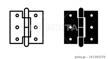 Hinge icon design template Hinge icon design template 141393379
