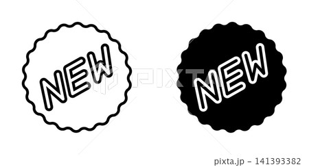 Label New icon design template Label New icon design template 141393382