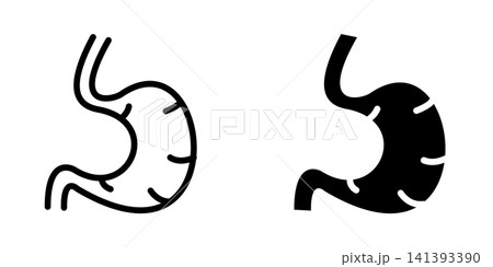Stomach icon design template 141393390