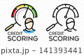 Credit scoring, finance, assessment and risk, graphic design. financial, rating, evaluation and analysis, vector design and illustration 141393441