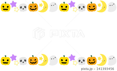 ハロウィンのフレーム 141393456