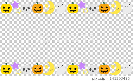 ハロウィンのフレーム 141393456