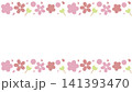 お花見のフレーム 141393470