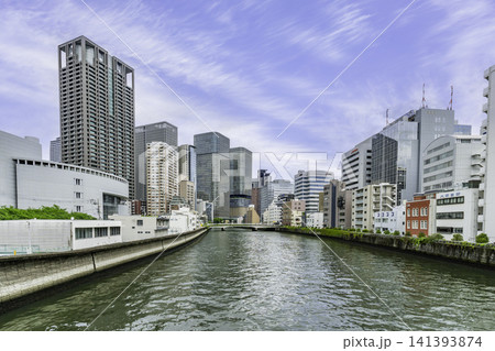 大阪　中之島　筑前橋と土佐堀川　大阪府大阪市 141393874