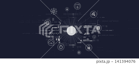 Digital cyberspace background representing big data, cloud computing, and AI Digital cyberspace background representing big data, cloud computing, and AI 141394076