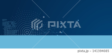 Digital cyberspace background representing big data, cloud computing, and AI 141394085