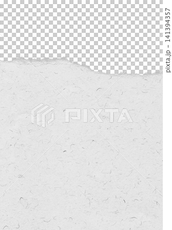 Torn white paper texture with fibers and transparent background Torn white paper texture with fibers and transparent background 141394357