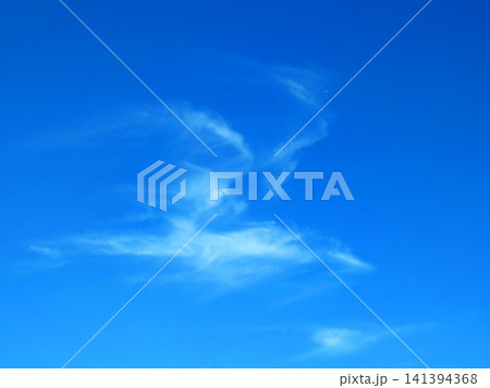 青空に舞う鳳凰を思わせる幻想的な雲 141394368