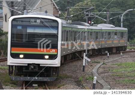 箱根ヶ崎駅に進入する 八高線209系 61編成 箱根ヶ崎駅に進入する 八高線209系 61編成 141394630