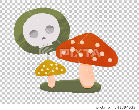 Image illustration of a poisonous mushroom Image illustration of a poisonous mushroom 141394635