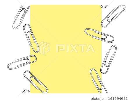 paper clips School Seamless vertical border frame template Black and white hand drawn illustration. Vector graphic line ink art. Perfect for logo, branding, packaging, labels, and modern decor design. paper clips School Seamless vertical border frame template Black and white hand drawn illustration. Vector graphic line ink art. Perfect for logo, branding, packaging, labels, and modern decor design. 141394681