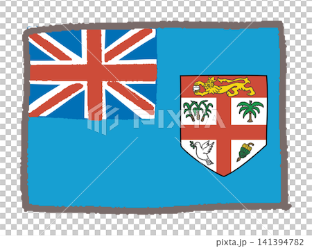 Hand-drawn Fijian flag Hand-drawn Fijian flag 141394782