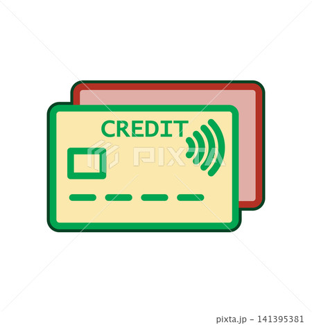 Credit Card icon design template Credit Card icon design template 141395381