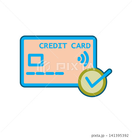 Credit Card icon design template Credit Card icon design template 141395392