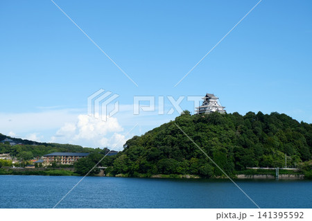 岐阜県各務原市_木曽川河畔遊歩道から犬山城6_2025年7月 岐阜県各務原市_木曽川河畔遊歩道から犬山城6_2025年7月 141395592