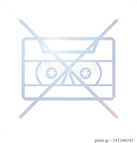 Cassette icon design template 141396747