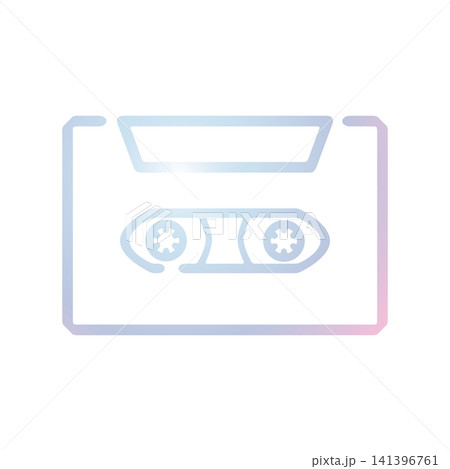 Cassette icon design template Cassette icon design template 141396761