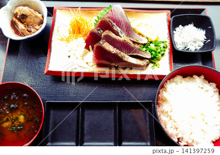 カツオのたたき定食・高知の郷土料理 141397259