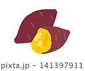 美味しそうな焼き芋 141397911
