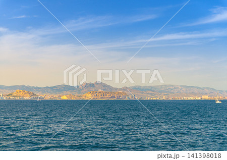 Costa Blanca White coast Bahia Alicante bay Mediterranean Sea 141398018