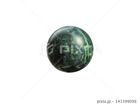 Polished Kambaba Jasper Sphere on White Background 141399098