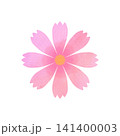 コスモスの花の水彩風イラスト 141400003