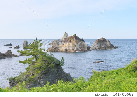 穴見海岸展望台からの眺め 穴見海岸展望台からの眺め 141400068