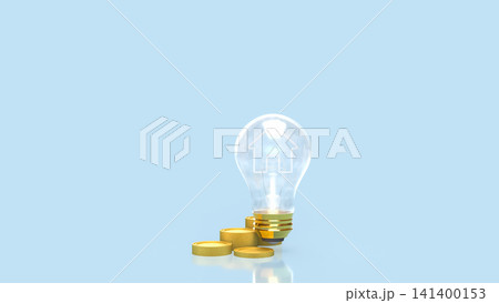 Illuminated Home Investment Concept with Golden Coins 3d render. Illuminated Home Investment Concept with Golden Coins 3d render. 141400153
