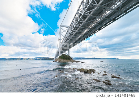【大鳴門橋】 徳島県鳴門市鳴門町土佐泊浦 【大鳴門橋】 徳島県鳴門市鳴門町土佐泊浦 141401469