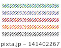 シームレスなボーダーセット 141402267