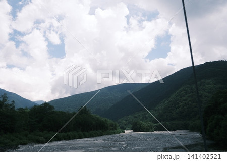 上高地梓川の風景 上高地梓川の風景 141402521