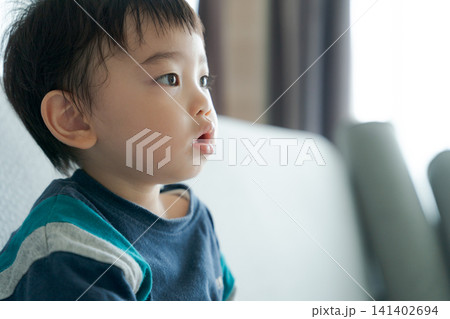ソファに座る幼児 ソファに座る幼児 141402694