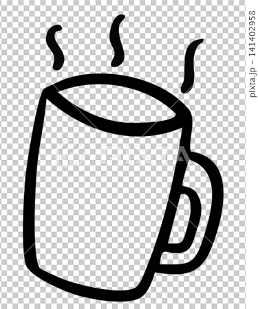 Hand drawn hot tea mug outline for cafe, restaurant, drink menu, recipe, department store, supermarket, caffeine, beverage, kitchenware, office workers, snack, breakfast, workloads, work from home Hand drawn hot tea mug outline for cafe, restaurant, drink menu, recipe, department store, supermarket, caffeine, beverage, kitchenware, office workers, snack, breakfast, workloads, work from home 141402958