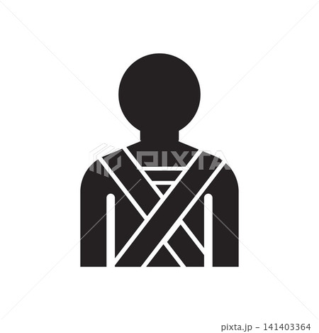Medical Icon Vector Back Brace for Injury Recovery Medical Icon Vector Back Brace for Injury Recovery 141403364