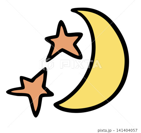 Hand drawn yellow moon and stars for decoration, cartoon character, comic, mascot, sky and cloud, plush toy, kid doll, sticker, cute patch, brooch, shirt print, icon, good night, sleep tight Hand drawn yellow moon and stars for decoration, cartoon character, comic, mascot, sky and cloud, plush toy, kid doll, sticker, cute patch, brooch, shirt print, icon, good night, sleep tight 141404057