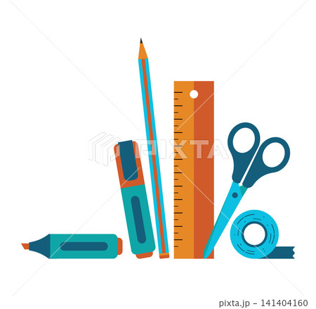 School supplies design, vector illustration eps10 graphic. creative design. Back to school. Office supply, office equipment. Icon School supplies design, vector illustration eps10 graphic. creative design. Back to school. Office supply, office equipment. Icon 141404160