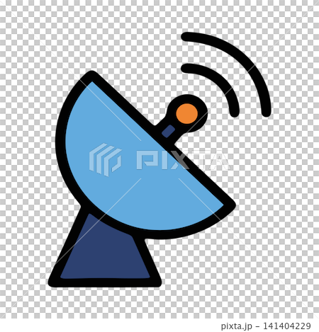 flat with shadow icon and mobile application satellite dish flat with shadow icon and mobile application satellite dish 141404229