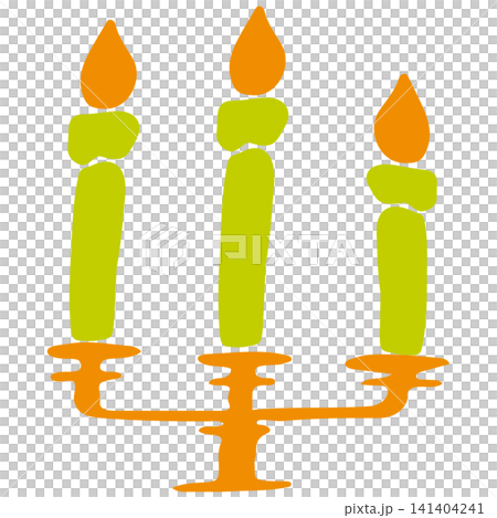 Halloween Candle Illustration - Pop Style Candle Solid Color Vector Material Halloween Candle Illustration - Pop Style Candle Solid Color Vector Material 141404241