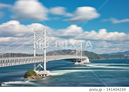 【大鳴門橋 (長時間露光)】 徳島県鳴門市鳴門町土佐泊浦 141404289