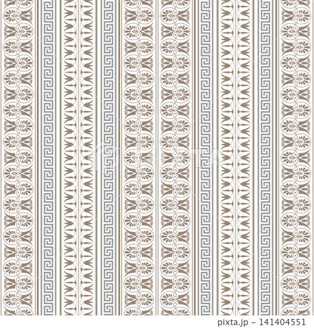 Seamless pattern with Greek key meanders. Ornamental vector background. Seamless pattern with Greek key meanders. Ornamental vector background. 141404551