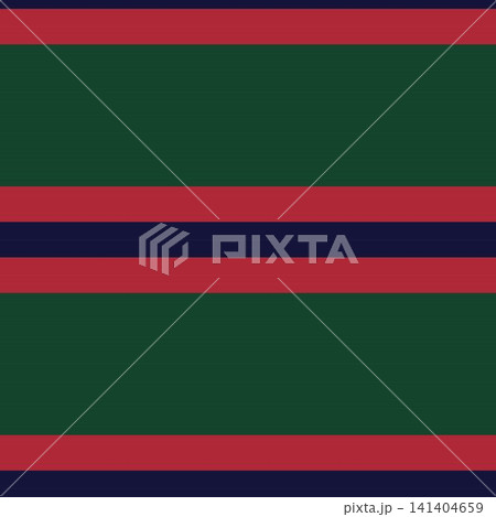 Horizontal stripe textile pattern design in green, red, and navy blue for fashion and home textiles Horizontal stripe textile pattern design in green, red, and navy blue for fashion and home textiles 141404659