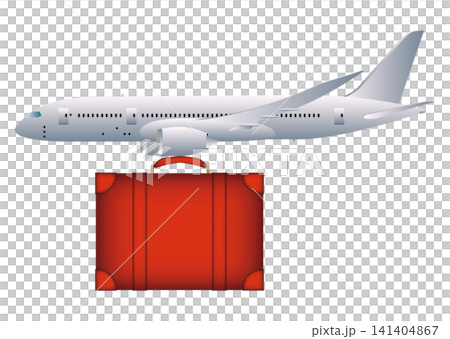 飛機和行李箱 飛機和行李箱 141404867