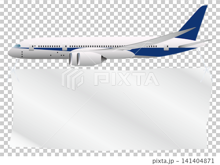 Airplane and flag Airplane and flag 141404871