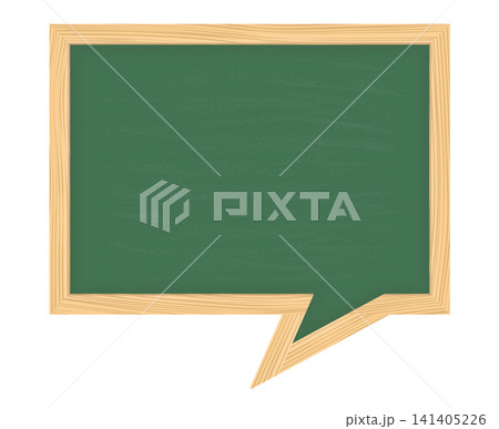 Speech Bubble Chalkboard with Wooden Frame Speech Bubble Chalkboard with Wooden Frame 141405226