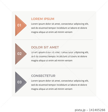 Triangle Arrow List Infographic 141405266