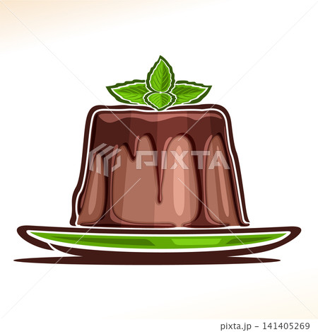 Vector logo for Chocolate Pudding Vector logo for Chocolate Pudding 141405269