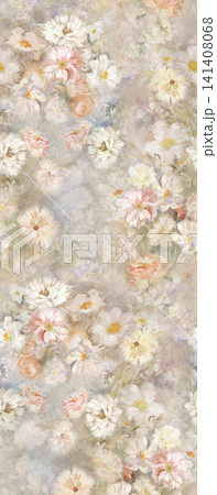 Soft Light Watercolor Floral Geometric and Landscape Seamless Pattern Collection 141408068