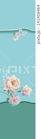 Soft Pastel Watercolor Floral and Oriental Mountain Seamless Pattern Collection Soft Pastel Watercolor Floral and Oriental Mountain Seamless Pattern Collection 141408464