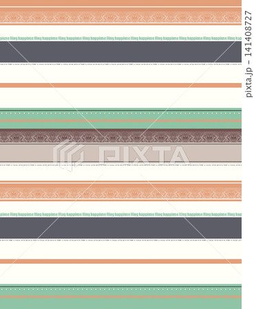 Soft Pastel Watercolor Floral Lace Border and Ornate Square Print Pattern Collection Soft Pastel Watercolor Floral Lace Border and Ornate Square Print Pattern Collection 141408727
