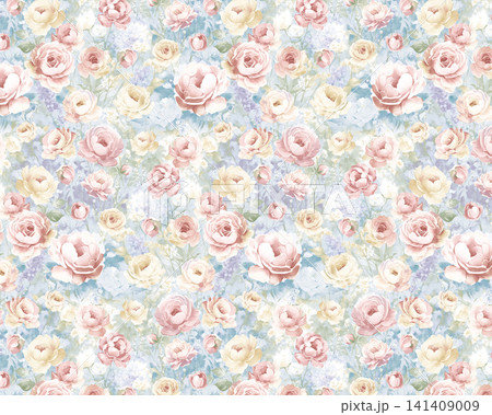 Cute Pastel Cartoon Baby Animal and Simple Striped Seamless Pattern Collection 141409009